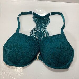 Auden Teal Lace Racerback Bra Size 40C